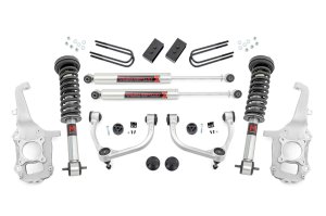 Ford F-150 Suspension Lift Kit - Front + Rear - Rough Country - 4 inch Lift Kit | Forged UCA | M1/M1 - '21-'24 Ford F-150 Suspension Lift Kit - Front + Rear - Rough Country - 4 inch Lift Kit | Forged UCA | M1/M1 - '21-'24